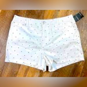 Forever 21 Polka Dot High Rise Chino Shorts